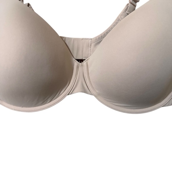 SKIMS Fits Everybody T-Shirt Demi Bra Size 40C Beige Underwire Padded - Picture 4 of 7